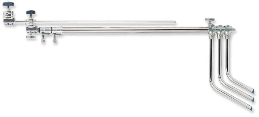 A silver film light stand
