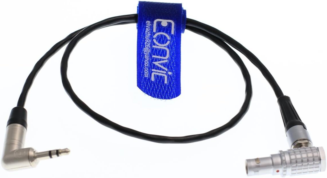 5 Pin Male Right Angle to 3.5 Time Code Out for Tentacle